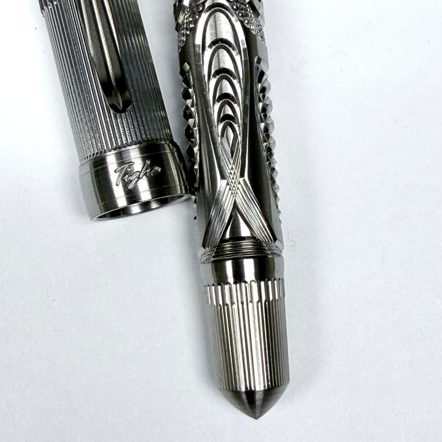 Victorian Steel Crystal Fountain Pen