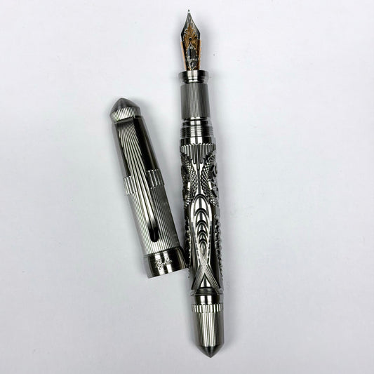 Victorian Steel Crystal Fountain Pen