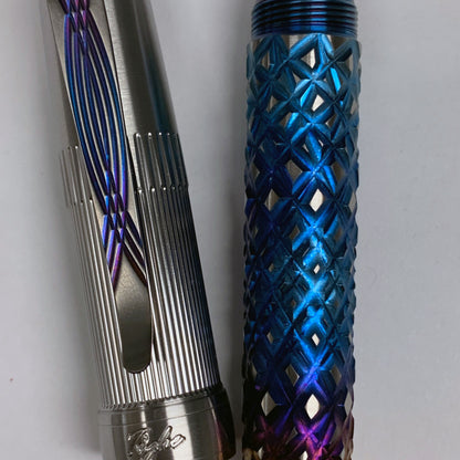 Reticulated Fire Crystal Fountain Pen (Gold nib)