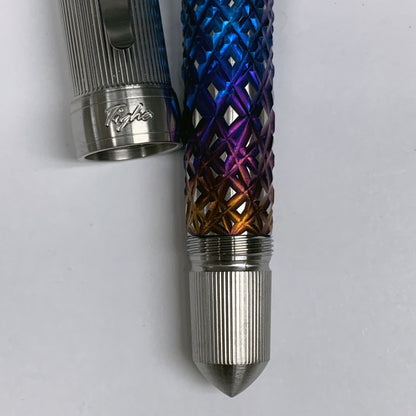 Reticulated Fire Crystal Fountain Pen